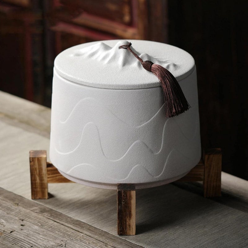 ويوبلز جرة خزفية للحيوانات الأليفة، جرار تذكارية خزفية للقطط والكلاب - جرة جنائزية تذكارية لرماد الحيوانات الأليفة، حوامل خزفية للكلاب والقطط، صناديق تذكارية مزخرفة - Image 5